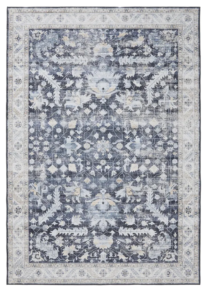 Grand Tapis de Salon Bleu 120x170 cm - Tapis Rectangulaire Lavable benuta