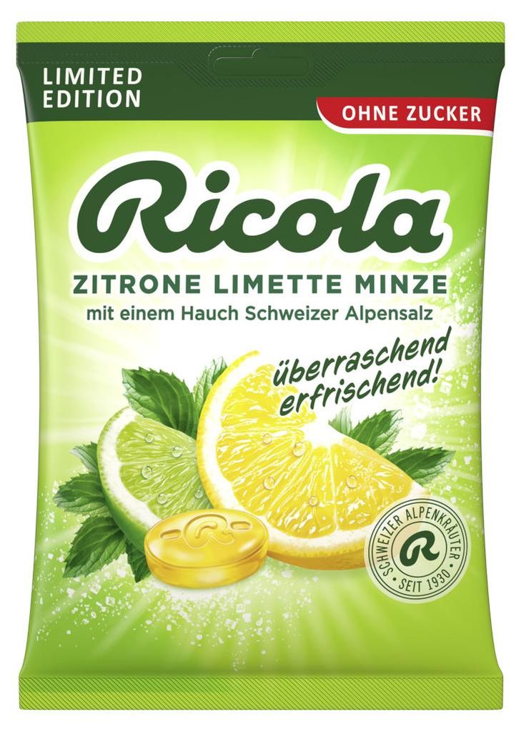 Ricola, karmelki bez cukru o smaku soli, cytryny, limonki i Zdjęcie produktu 