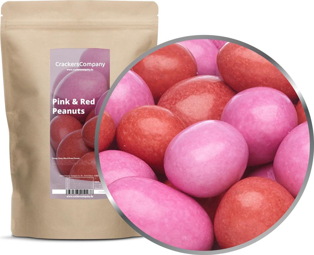 PINK & RED PEANUTS ZIP Beutel 750g