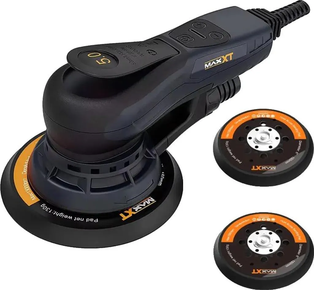 Ponceuse excentrique brushless orbitale 5.0mm avec 2 disques abrasifs
