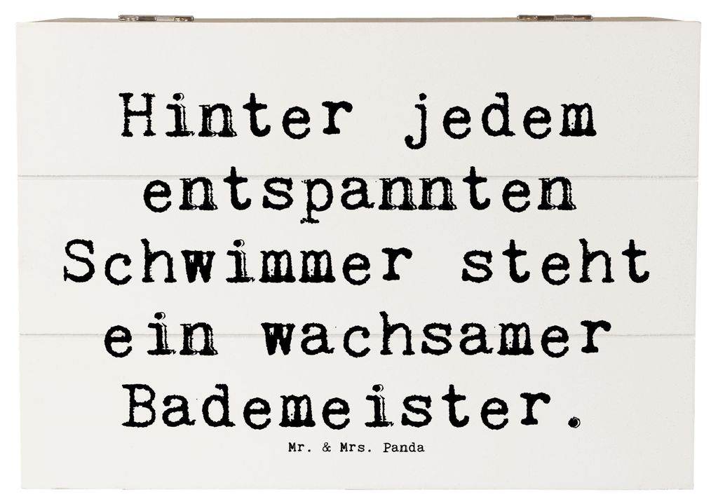 Mr. & Mrs. Panda holzschatulle Spruch Bademeister schützend Produktbild 