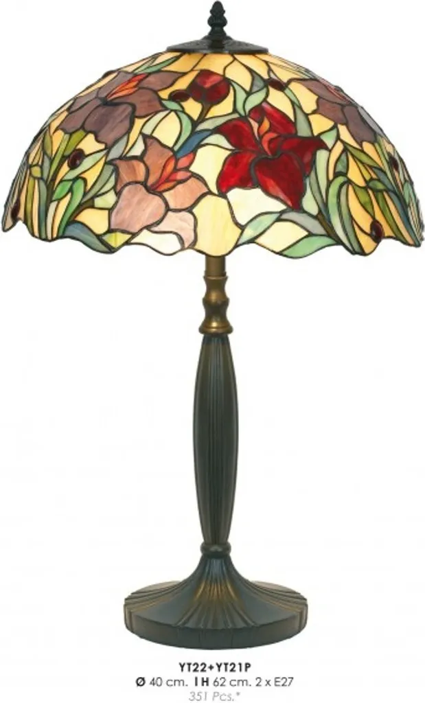 Éclairage Tamisé Chic : Lampe Tiffany Ø 40 cm contre la Lumière Crue