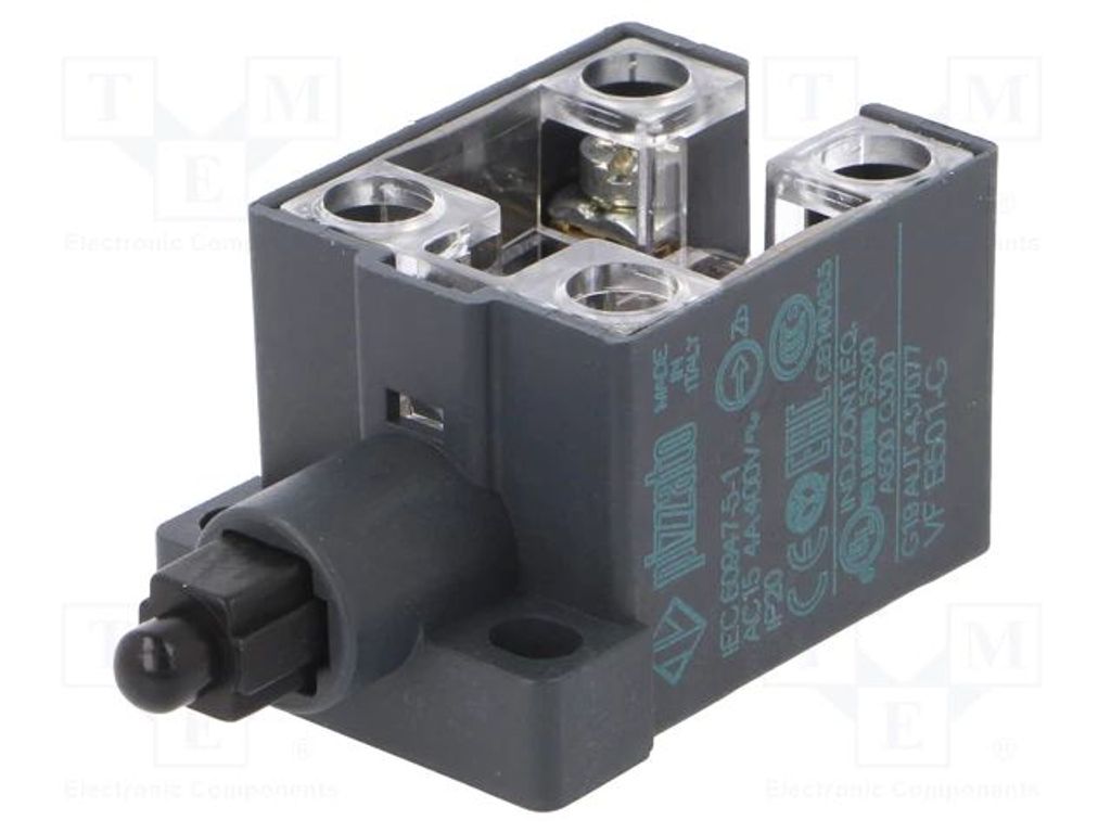 Endschalter; Kunststoffstift; NO + NC; 10A; max.400VAC; IP20 VF B501-G Endschalter