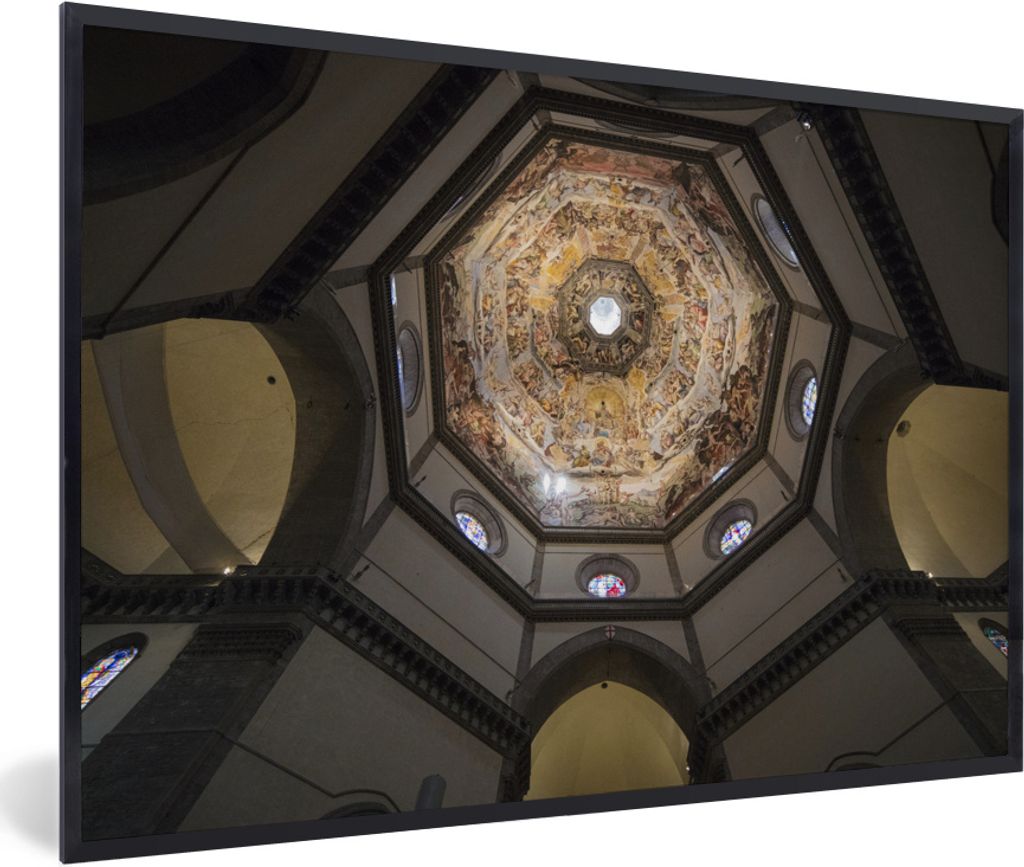 MuchoWow® MuchoWow® Gerahmtes Poster Florenz - Decke - Produktbild 