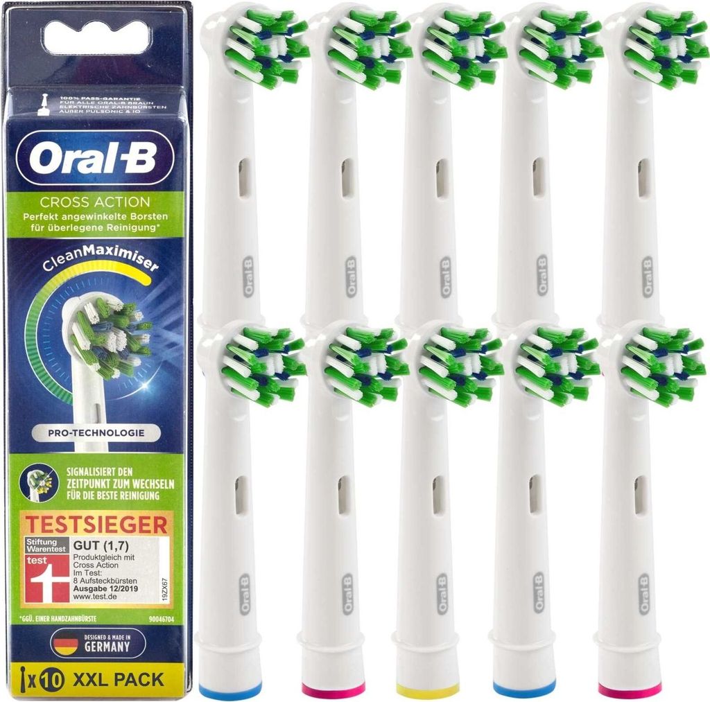 Oral B Cross Action Cleanmaximiser 10 PACK White 10er Pack Produktbild 18