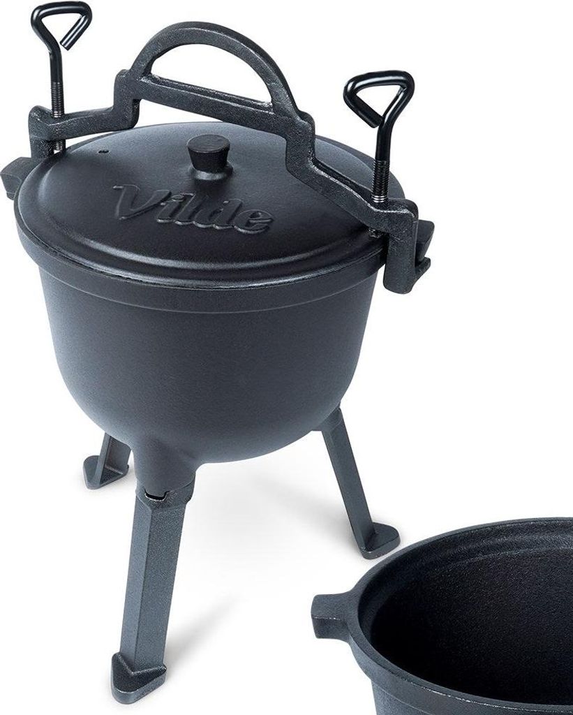 Gusseisenkessel CAST LINE 4L mit Füßen und Deckel Produktbild 
