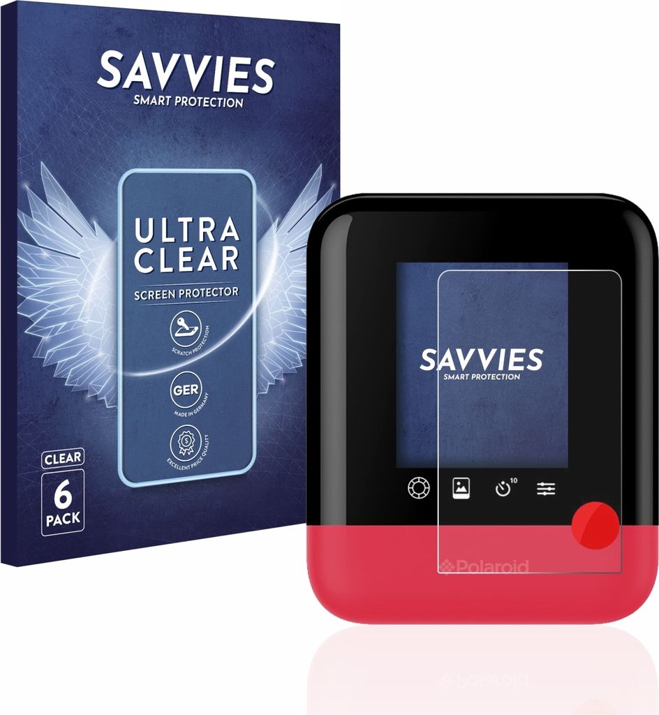 6x Für Polaroid Pop Schutzfolie Savvies Displayschutz Display Schutz Folie Klar Transparent