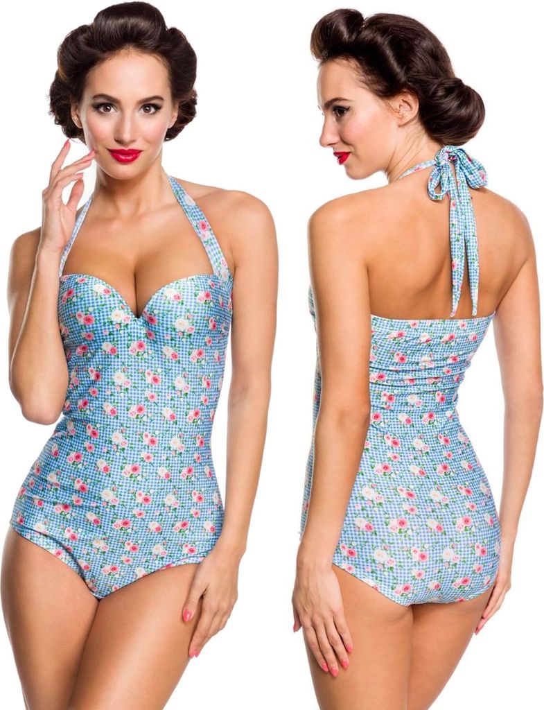 Belsira - Vintage Badeanzug - 3XL -