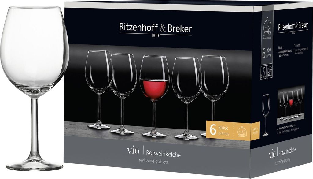 Ritzenhoff & Breker Pohár na červené víno Vio Set of 6, Obrázok produktu 