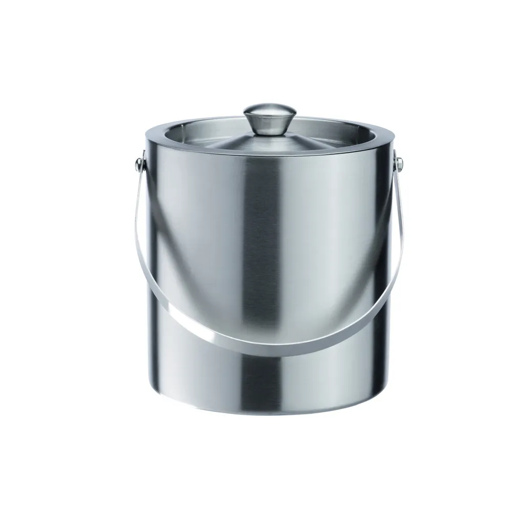 Seau à glace 2,5 l en acier chromé-nickelé argenté - Élégance durable