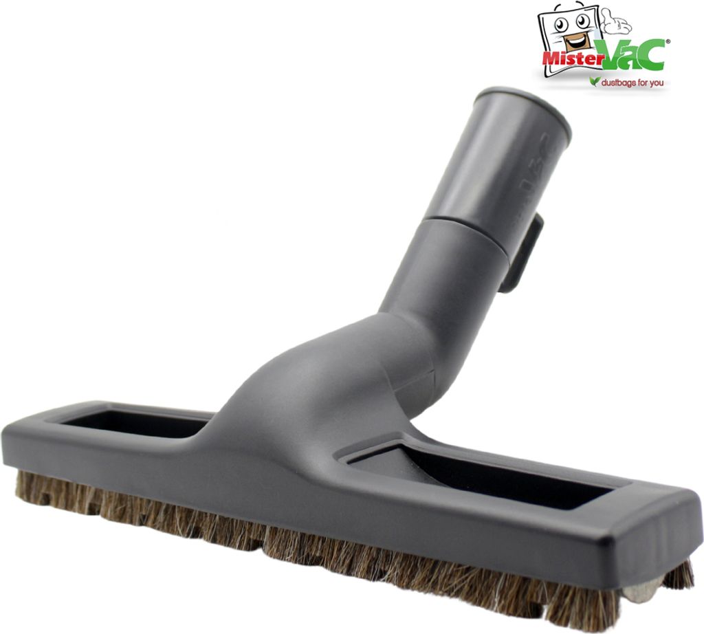 MisterVac Staubsaugerdüse Bodendüse Besendüse Parkettdüse Rosshaardüse + 2 gratis Filzrollen, kompatibel mit Mirka 1025L Industrie-Staubsauger