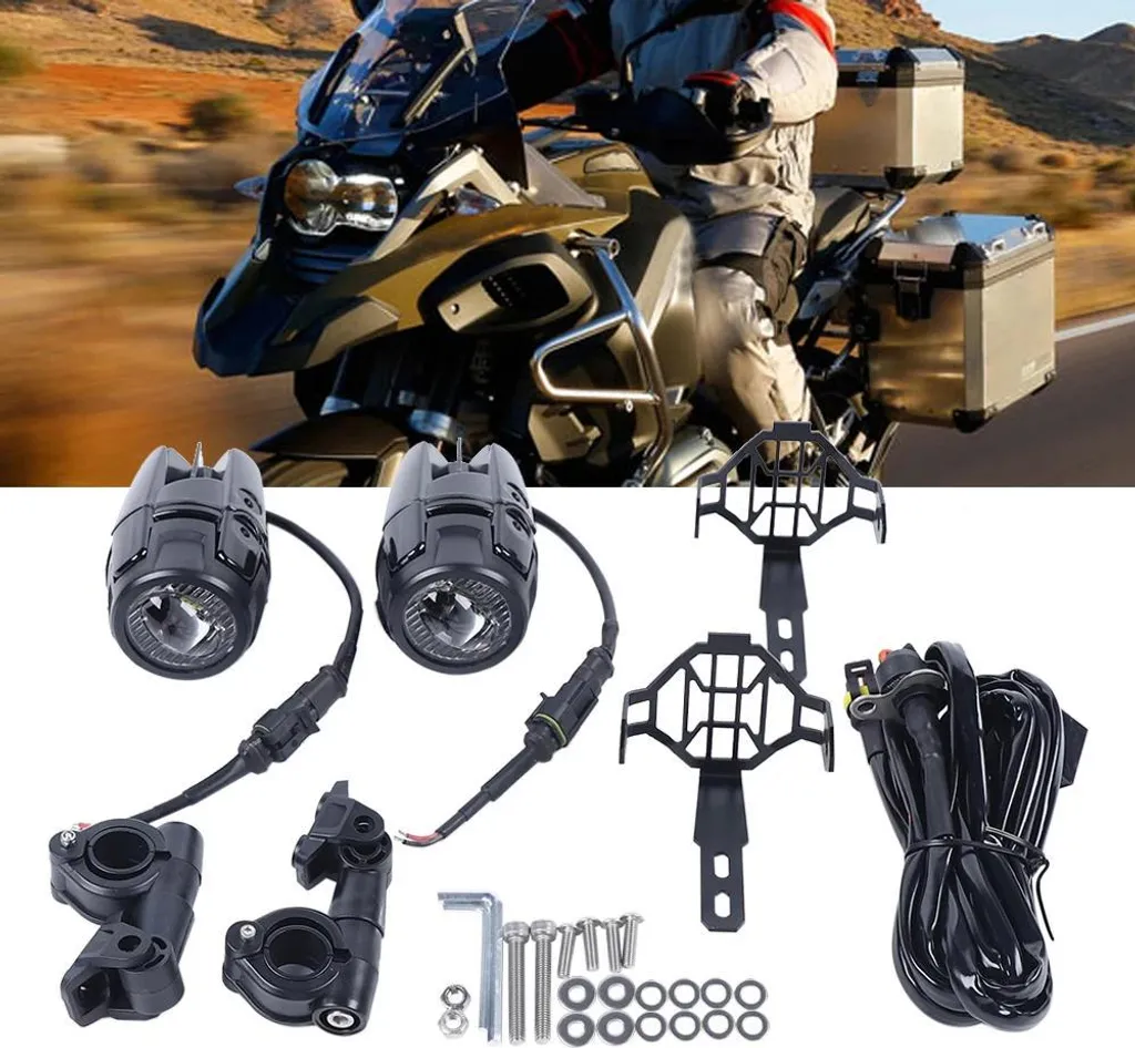 Projecteur LED moto additionnel antibrouillard puissant et étanche - 2