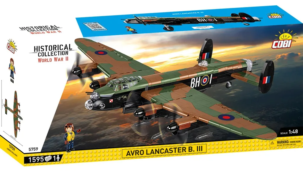 Avro Lancaster B MK. III COBI 5759 Avion 1595 Pièces avec Hélices Mobiles
