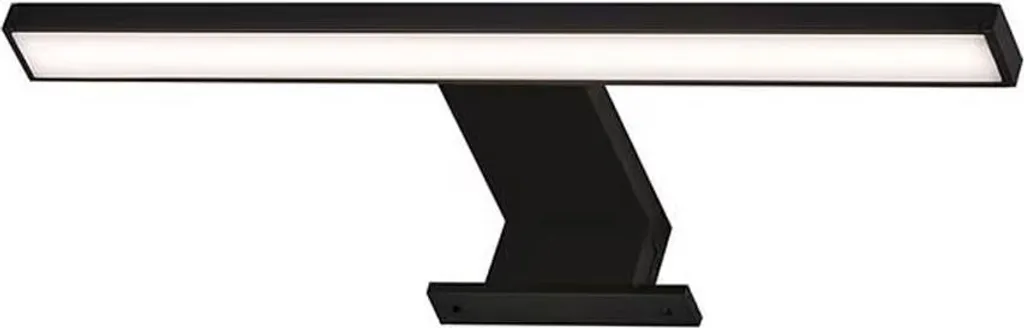 Éclairage miroir LED noir pour salle de bain Briloner Dun IP44 design moderne