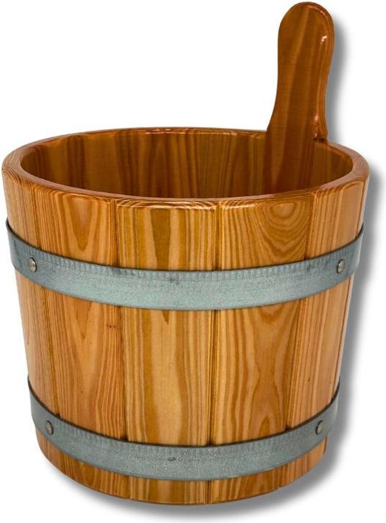 Sauna-Aufgusskübel / Saunaeimer aus Lärche Produktbild 