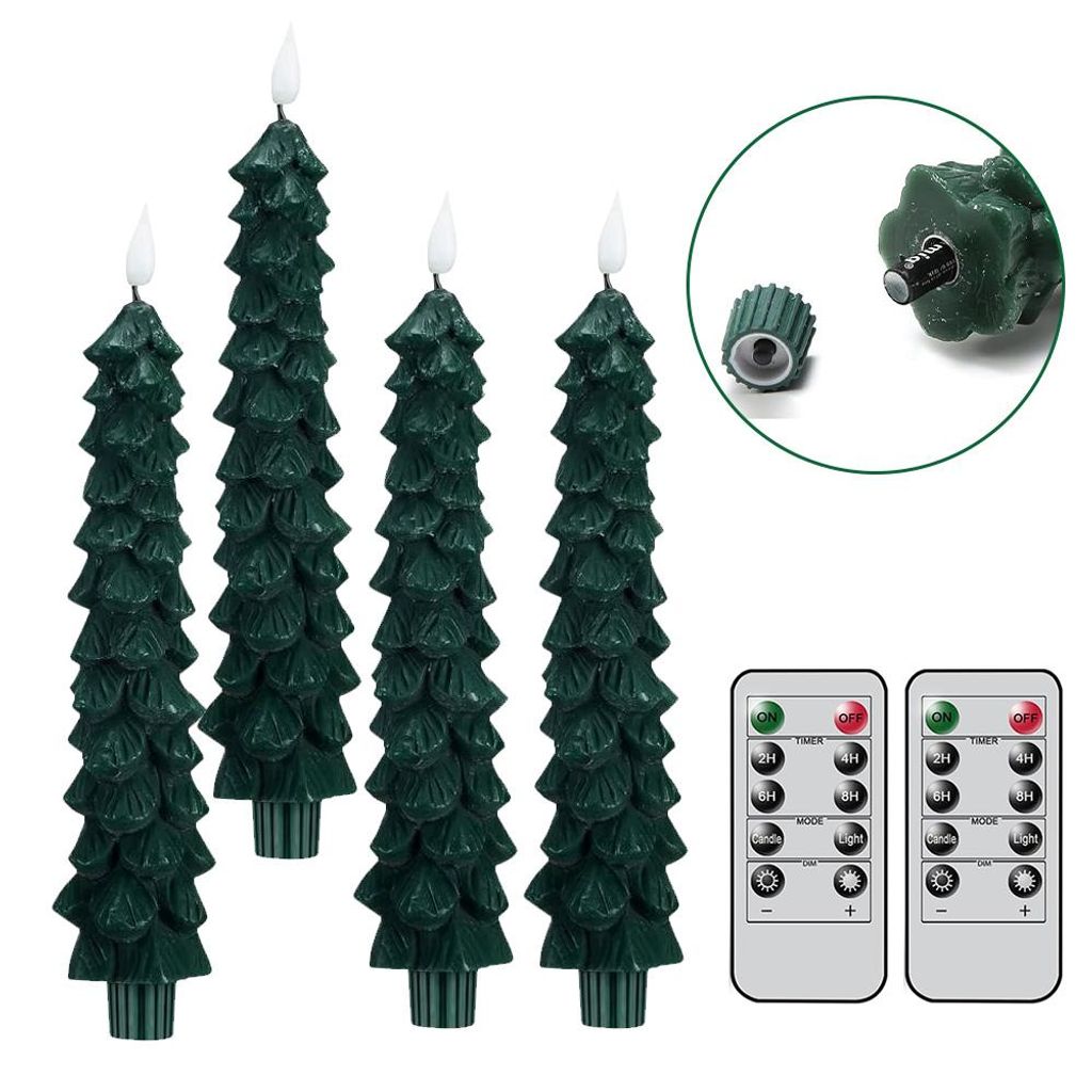 6 LED-kaarsen met afstandsbediening en timer. LED-kaarsen, Productafbeelding 