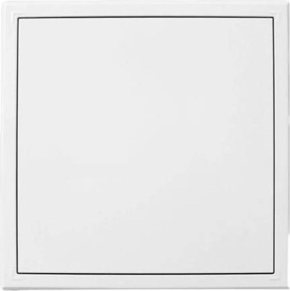 Revisionstür aus Metall 200 x 200 mm, mit Druckverschluss, weiß 0159