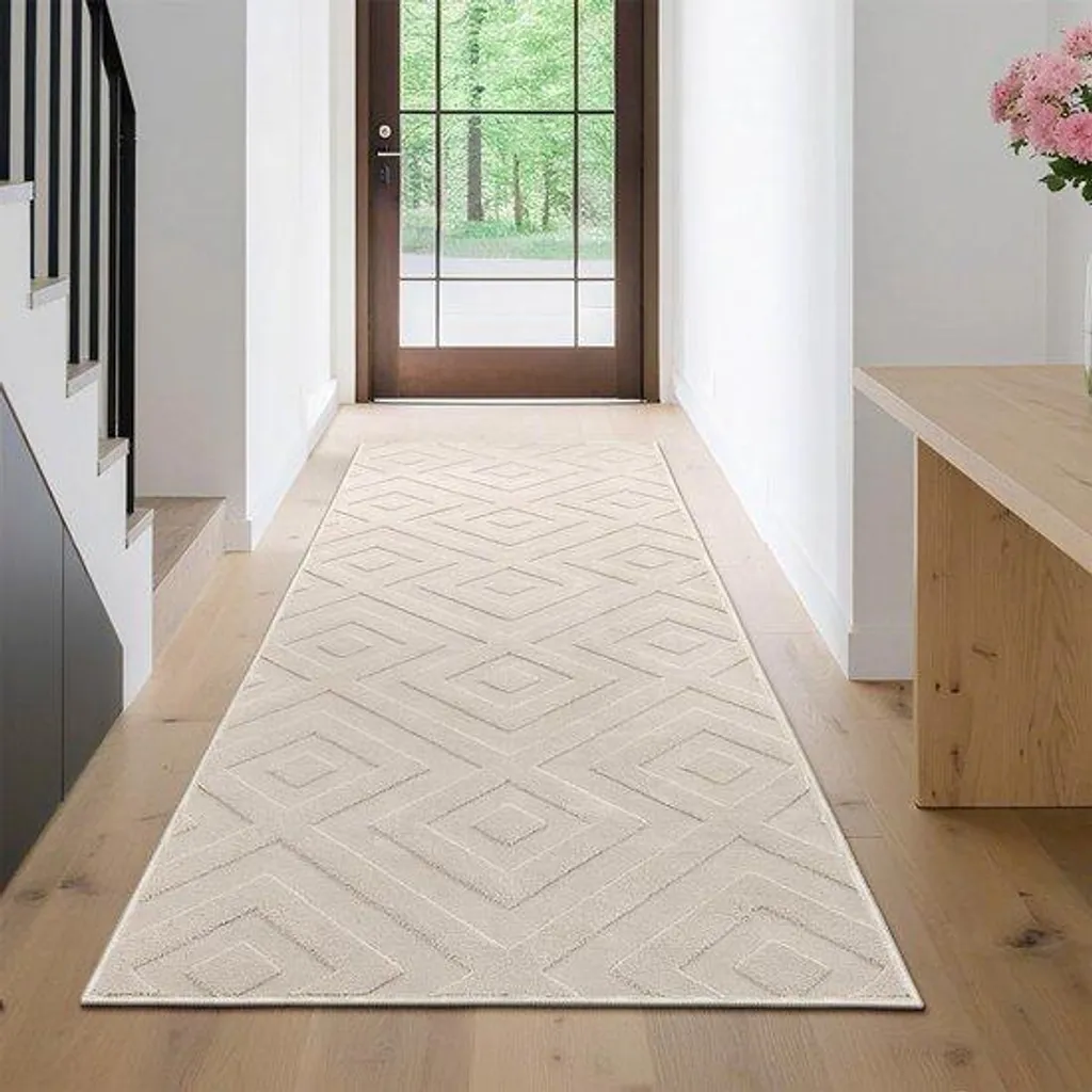 Chemin de cuisine beige 80x200 cm pour protéger votre sol avec style