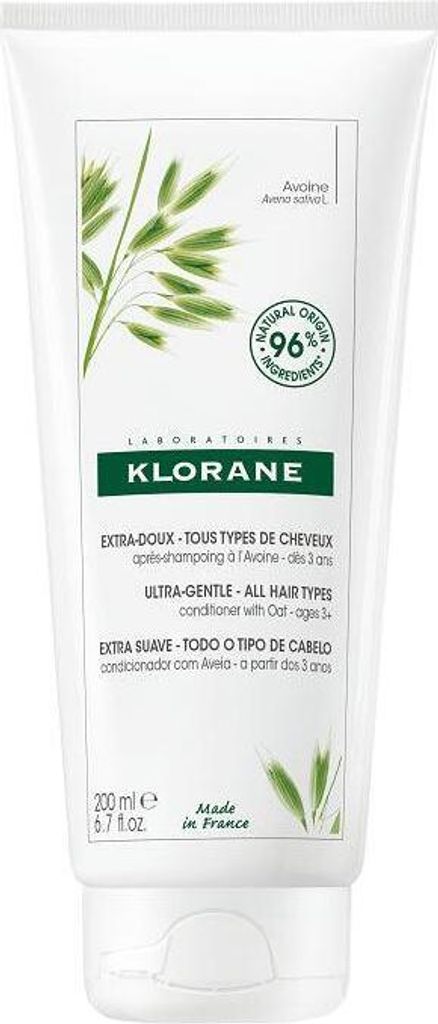 Klorane 3282770106220, Unisex, 200 ml, Professionelle Haarspülung, Alle Haare, Alle Farben, Schutz, Weichmachend