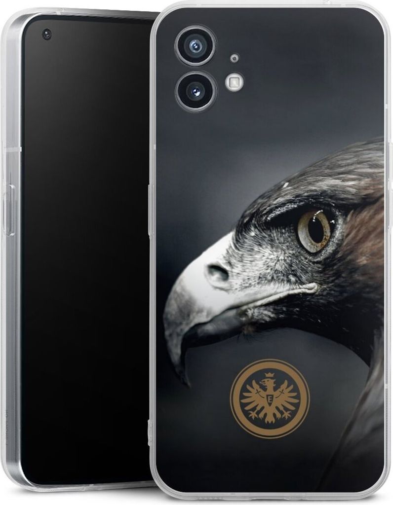 DeinDesign Handyhülle für Nothing Phone 1 Silikon Hülle Case Smartphone Schutzhülle Adler Eintracht Frankfurt Offizielles Lizenzprodukt
