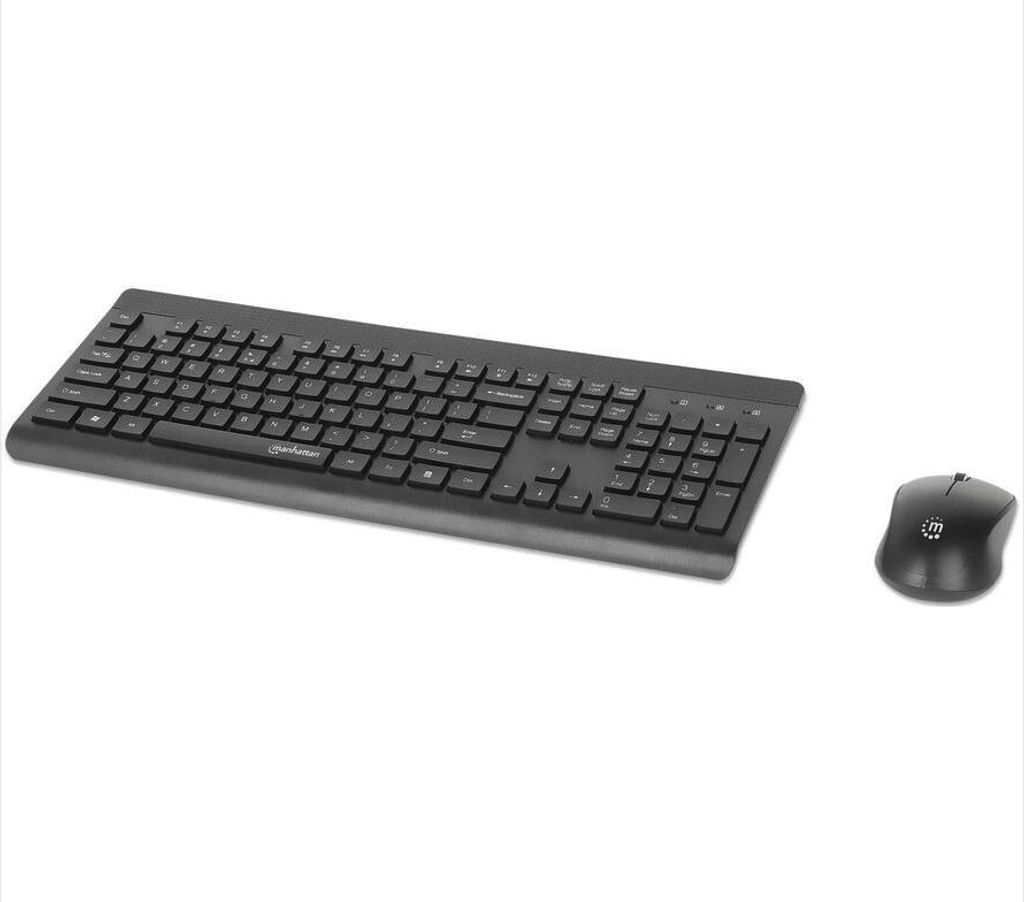 MANHATTAN Funk-Tastatur-Maus-Set MWK7350 schwarz