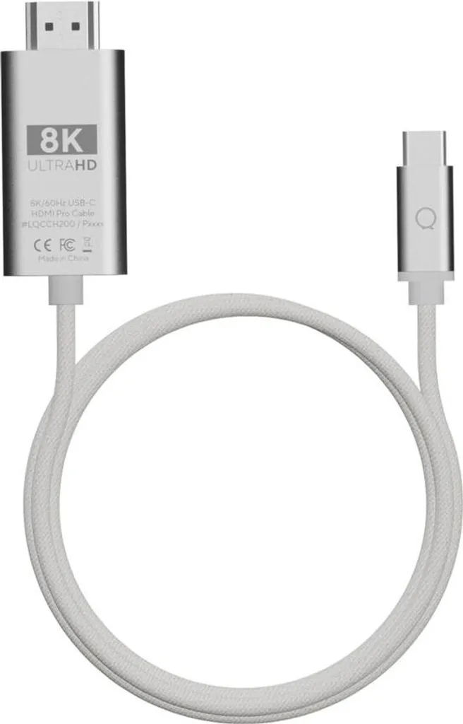 Câble USB Gris 2m Linq : Idéal pour Charger au Bureau ou sur le Canapé