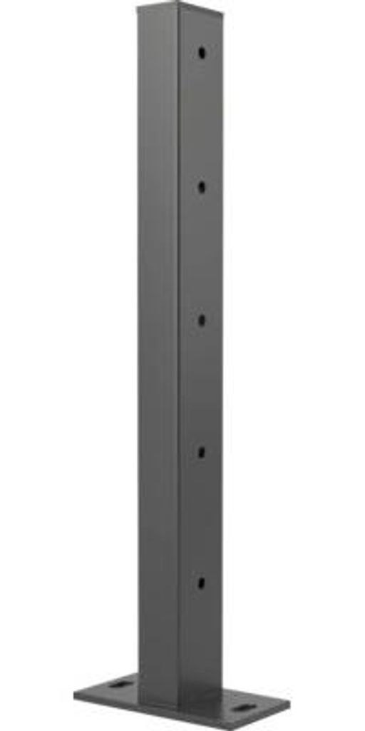 Pfosten ALBERTS zum Aufschrauben 6 x 4 x 52,5 cm RAL 7016 Produktbild 