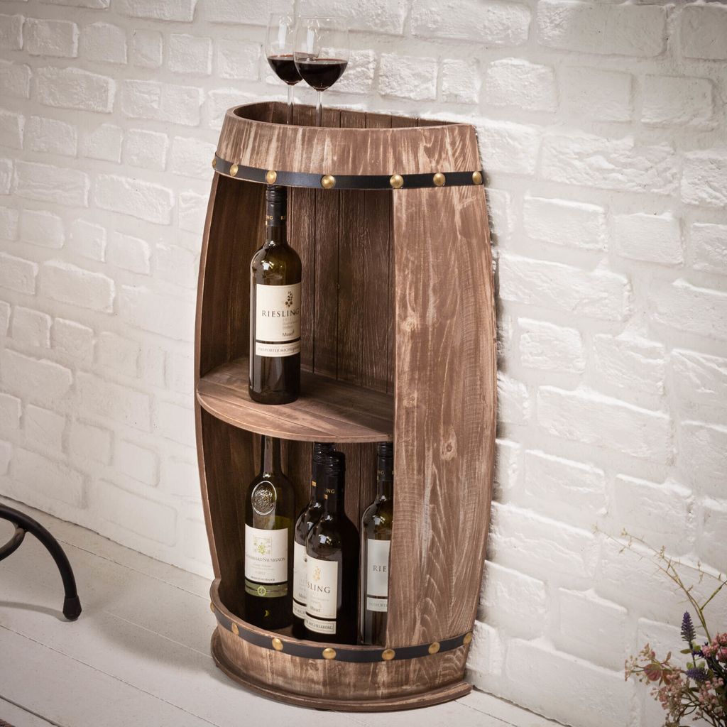 riess-ambiente Elegantes Regal BODEGA 79cm natur Pinie Produktbild 