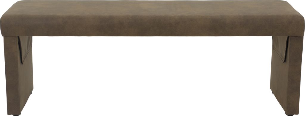 Hela Tische, Sitzbank Küchenbank MELANIE -Bezug Microfaser Schlamm -gepolstertes Holzgestell -dickes Sitzpolster-Belastbarkeit 200kg (max. 120kg p...