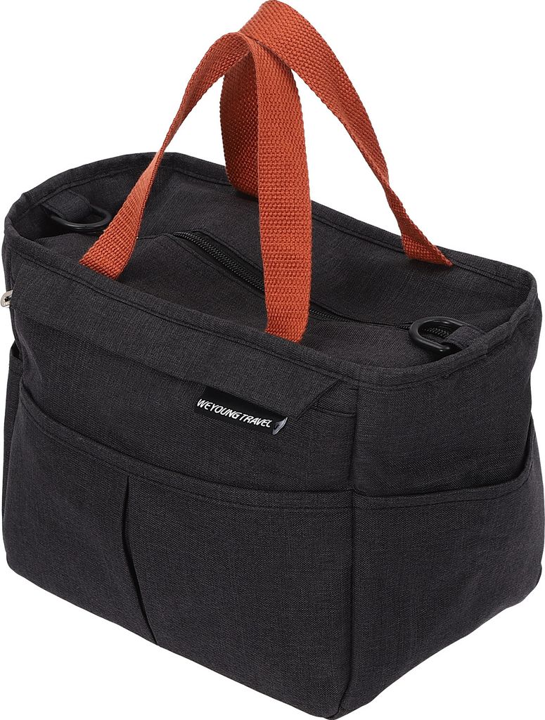 Kleine Kühltasche 7L Kühlbox Schwarz Picknicktasche Thermotasche Camping Lunchtasche