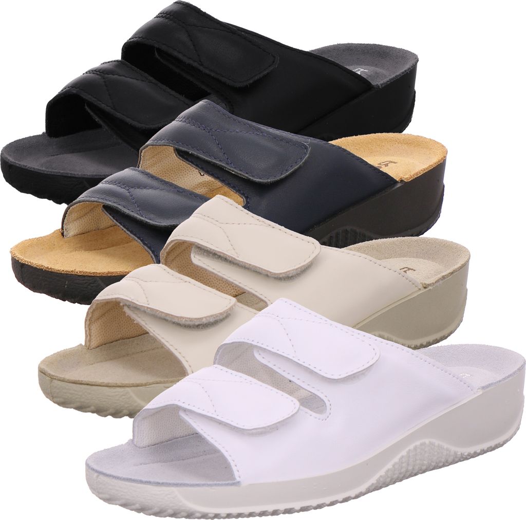 Rohde Damen Sandalen Pantoletten Clogs Weite F Soltau-40 1940, Größe:37 EU, Farbe:Beige