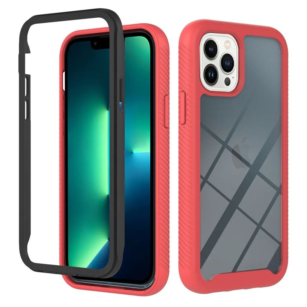 Cover Antiurto iPhone 14 Pro Max Rossa - Custodia Ibrida in Offerta