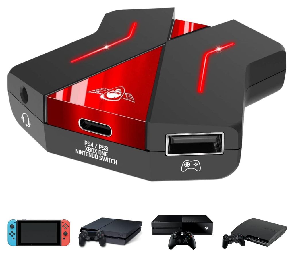 SPIRIT OF GAMER CROSSGAME 2 Adapter, Tastatur und Maus auf Konsolen, 3,5 mm Klinkenbuchse