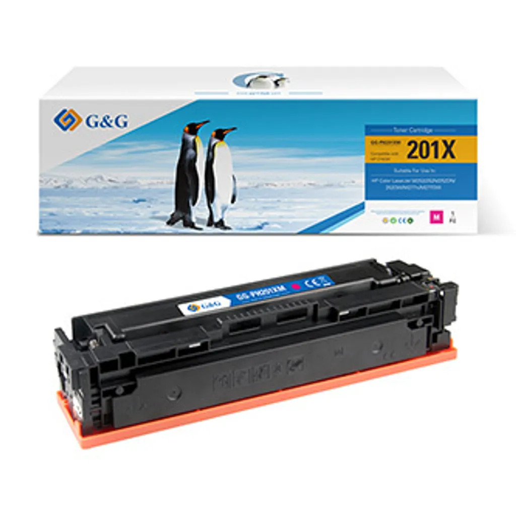 Toner G&G Compatibile HP CF403X 201X Magenta | Alta Resa 2300 Pagine