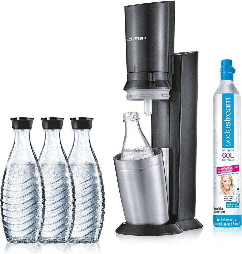 SodaStream Crystal 2.0 Aktionspack Wassersprudler, Titan, Produktbild 15
