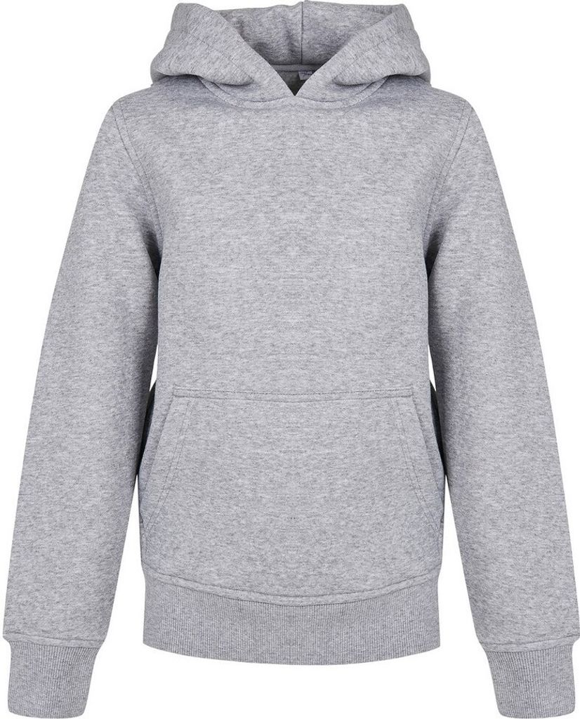 Build Your Brand - "Basic" Kapuzenpullover für Kinder RW8947 (158-164) (Grau meliert)