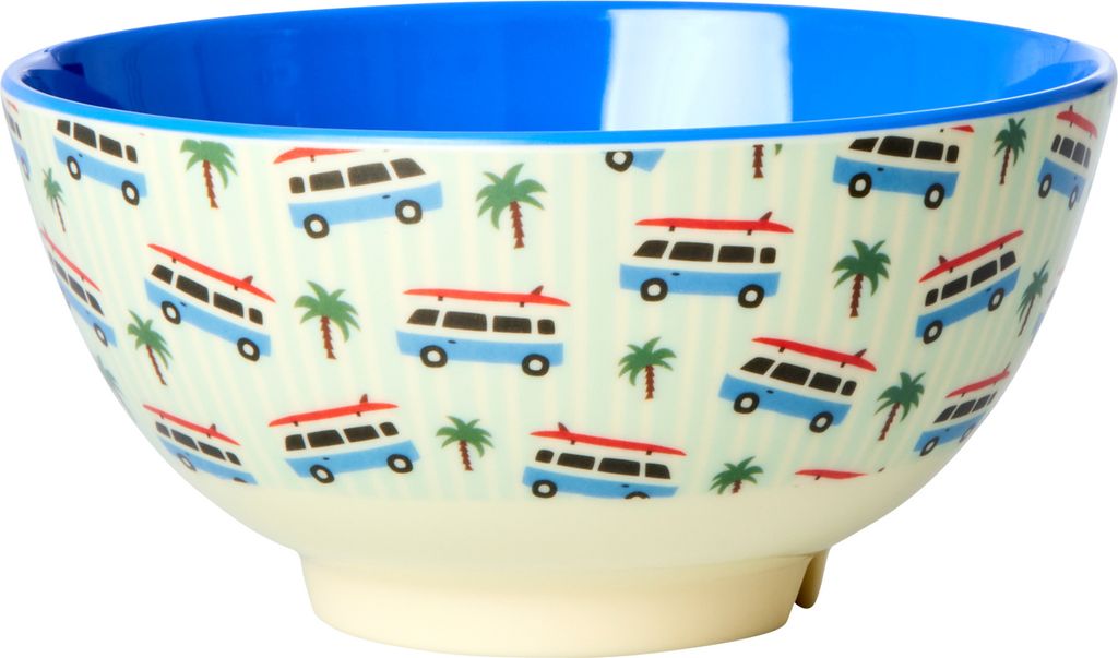 Ciotola in melamina Rice Blu - Stampa camper 700ml Immagine del prodotto 