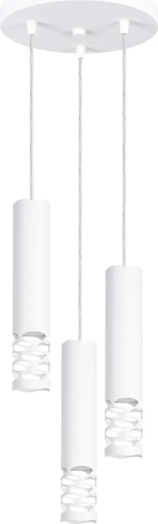 Lampadario Bianco LIRO 3P Sollux - Sospensione 3 Luci Cucina e Soggiorno