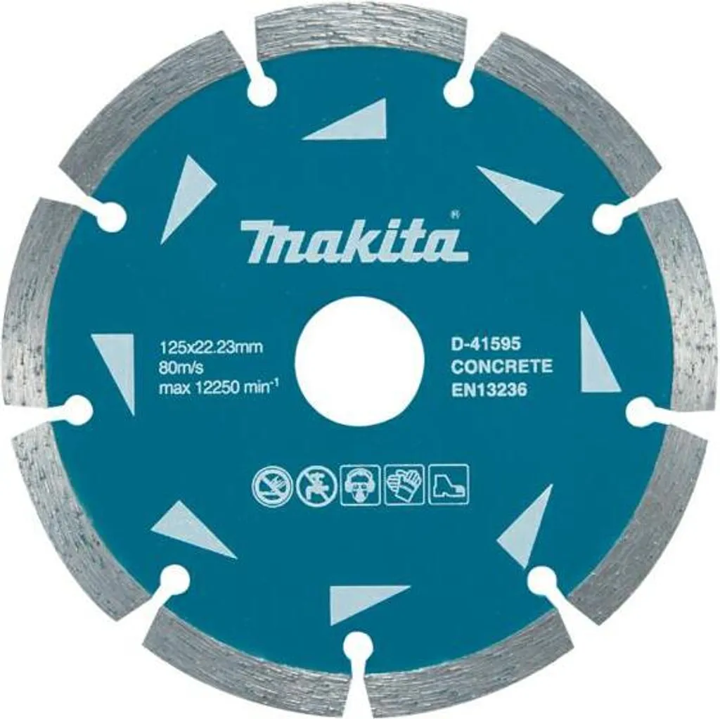 Disque Diamant 125mm Makita D-41595-10 pour Chantier et Rénovation x10