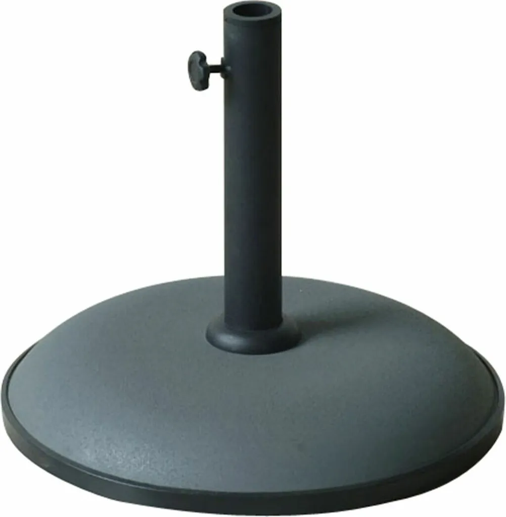 Marbueno Pied de parasol Rond en Béton Gris 41,5x35 cm 15kg Jardin