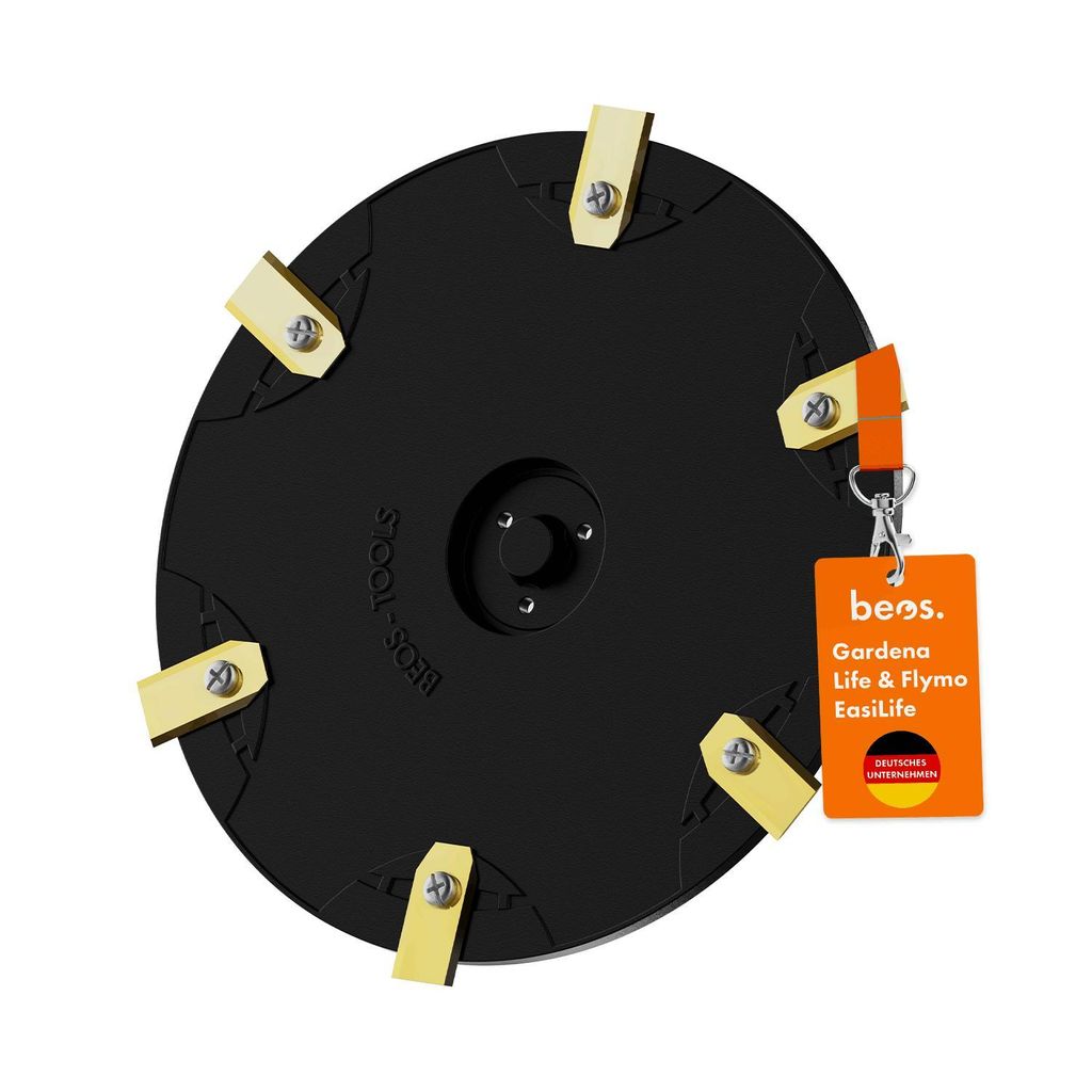 beos Premium Mähroboter Tuning-Messerteller für 6x Klingen - Kompatibel mit Gardena Sileno life & Flymo EasiLife - Ø 210 mm