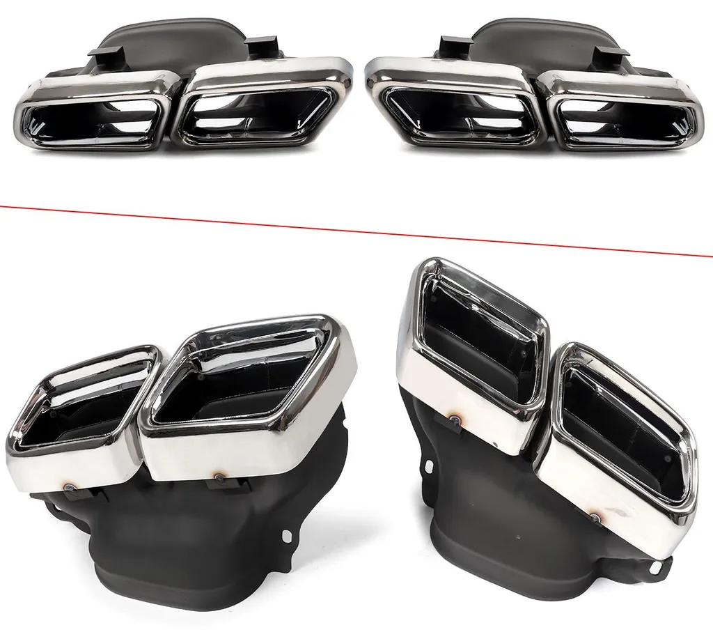 Diffuseur Arrière Look Sport avec Sorties Échappement pour Auto - 5