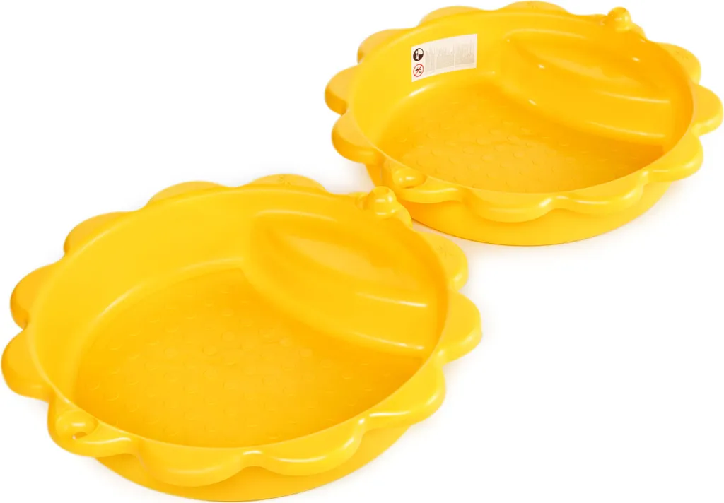 Bac à sable Tournesol en plastique résistant aux UV avec son couvercle