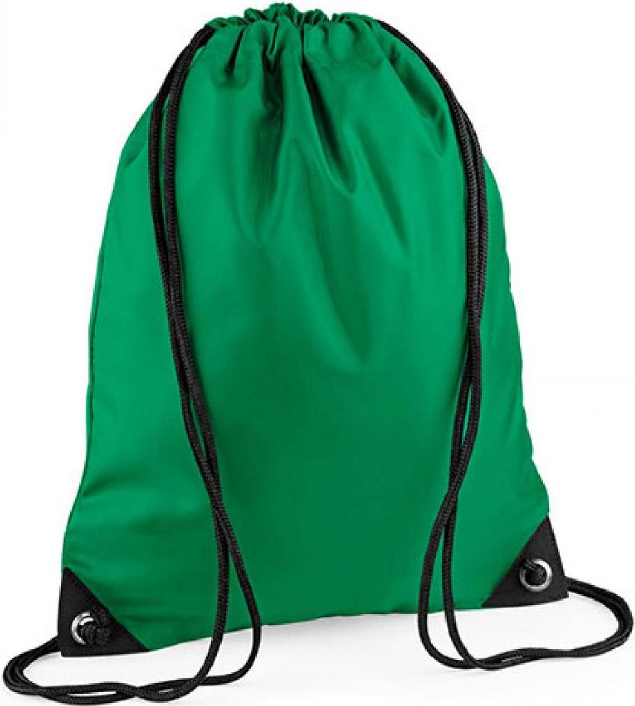 BagBase BG10 | Premium Gymsac Turnbeutel | 33 x 45 cm - Farbe: Kelly Green - Größe: 33 x 45 cm
