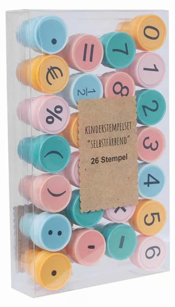 Lulubug - Kinderstempelset ,,selbstfärbend'' -  Zahlen Produktbild 