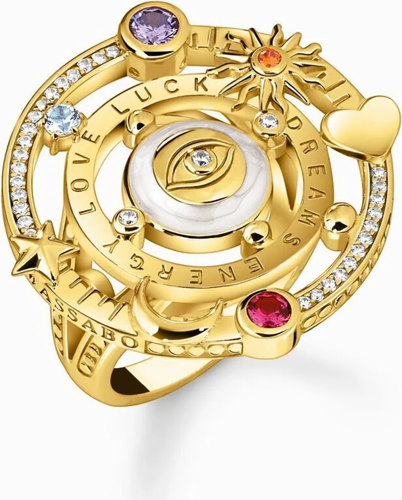 Bague en Argent 925 Plaquée Or Jaune Thomas Sabo - Finition Brillante