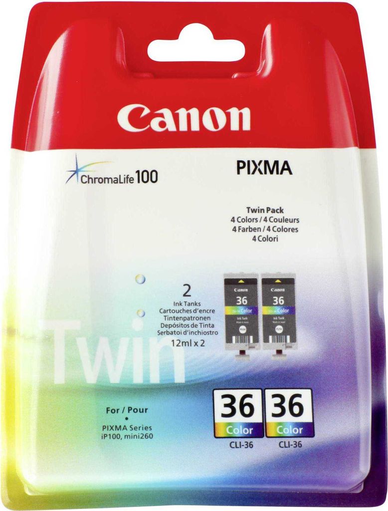 Canon CLI-36 Color Twin Pack