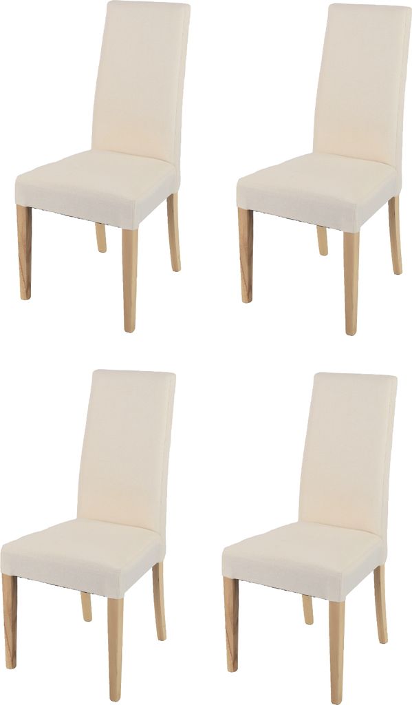 t m c s Tommychairs - 4er Set Moderne Stühle CHIARA für Küche und Esszimmer, robuste Struktur aus lackiertem Buchenholz Farbe Naturfarben, gepol...
