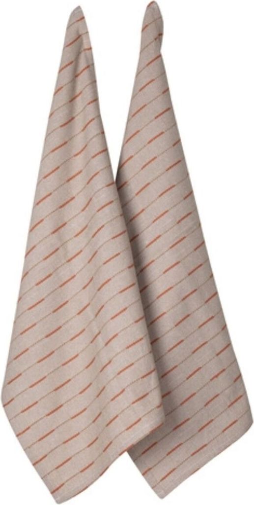ladelle Eco Recycled Dash Orange Geschirrtücher 2tlg