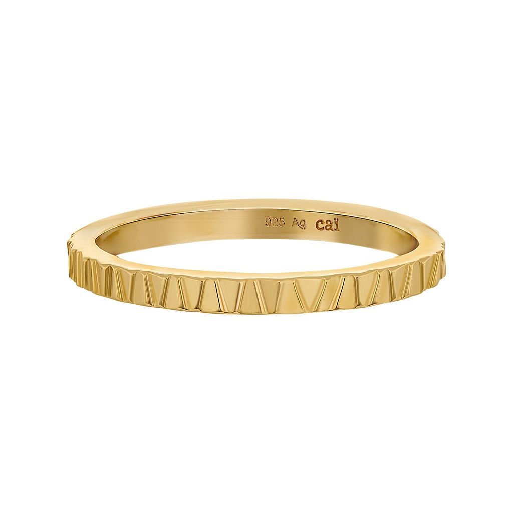 cai Ring 925/- Sterling Silber gelb 050 (15,9) ohne Stein 360272487-1